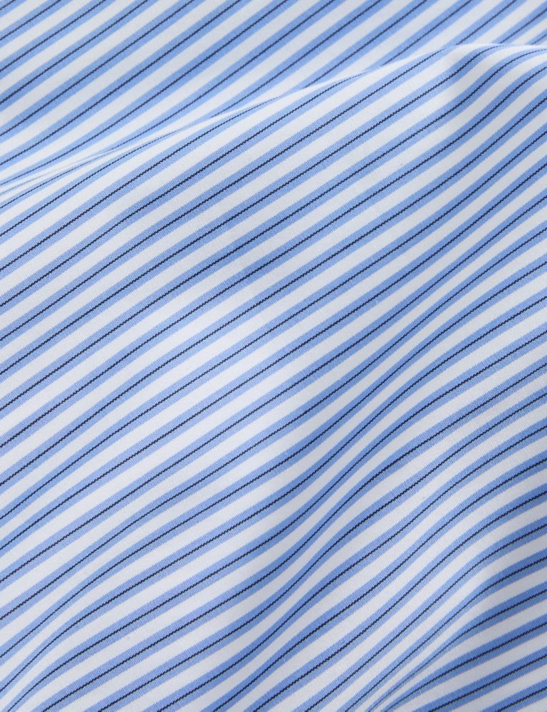Tailored Fit Pure Cotton Striped Shirt 8 of 8