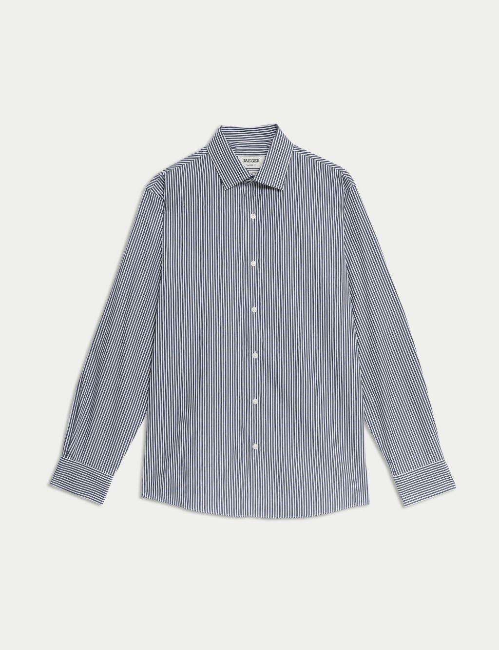 Tailored Fit Pure Cotton Striped Shirt 1 of 7
