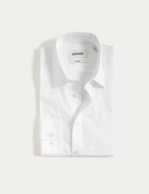 Tailored Fit Pure Cotton Twill Shirt Image 2 of 8