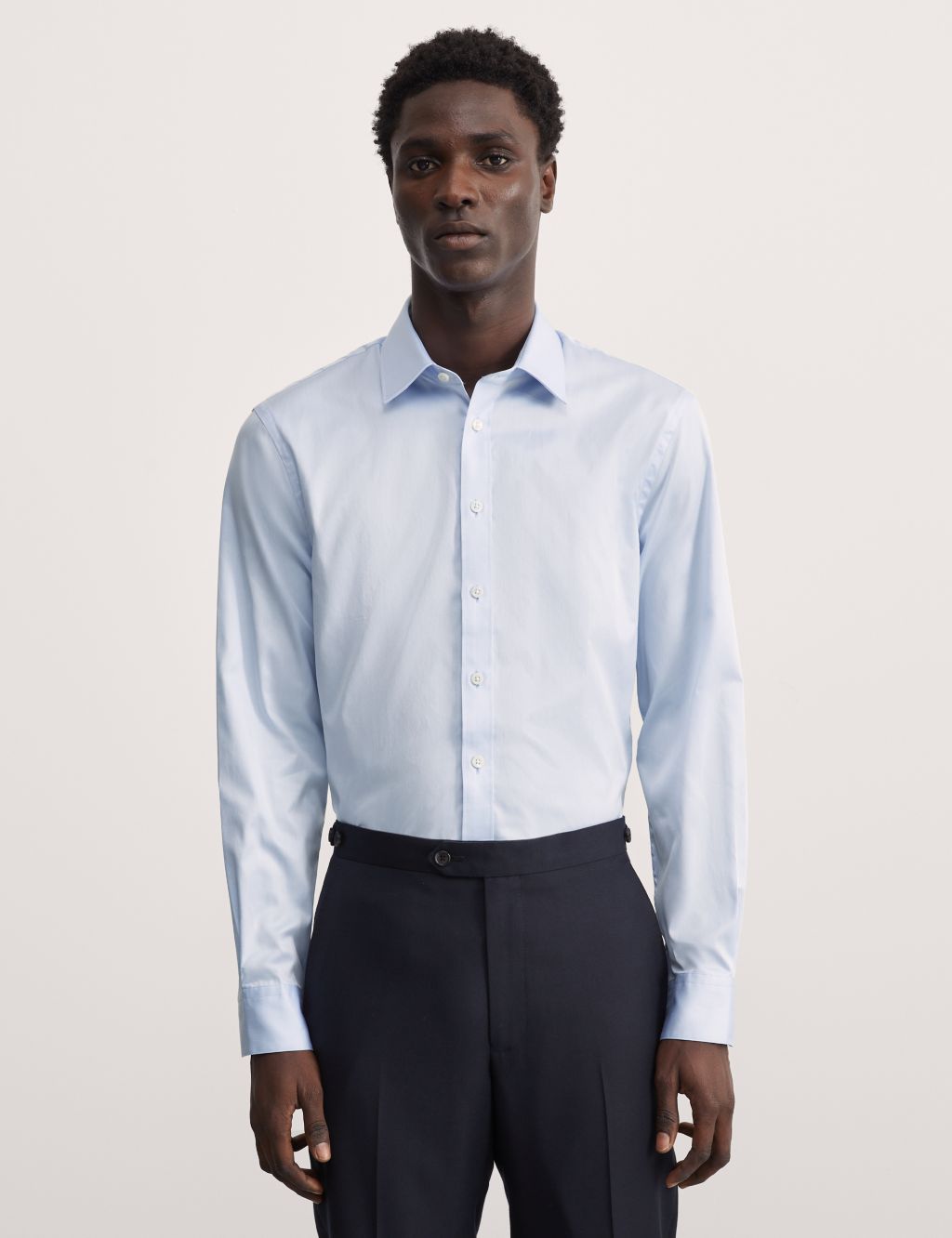 Tailored Fit Pure Cotton Twill Shirt 7 of 8