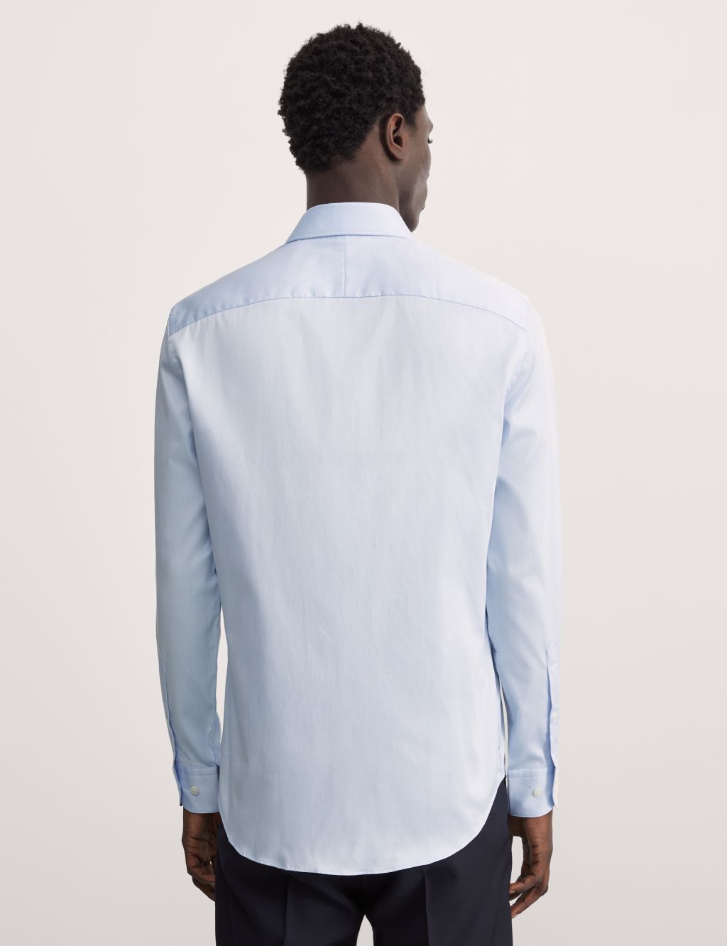 Tailored Fit Pure Cotton Twill Shirt 8 of 8
