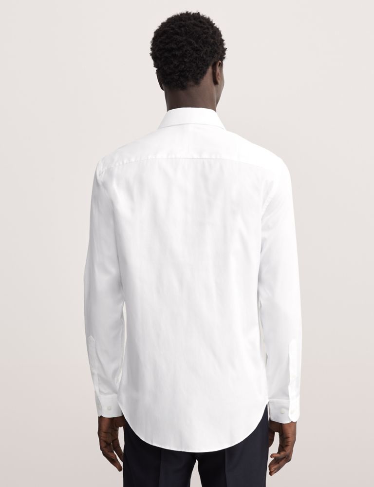 Tailored Fit Pure Cotton Twill Shirt 5 of 8