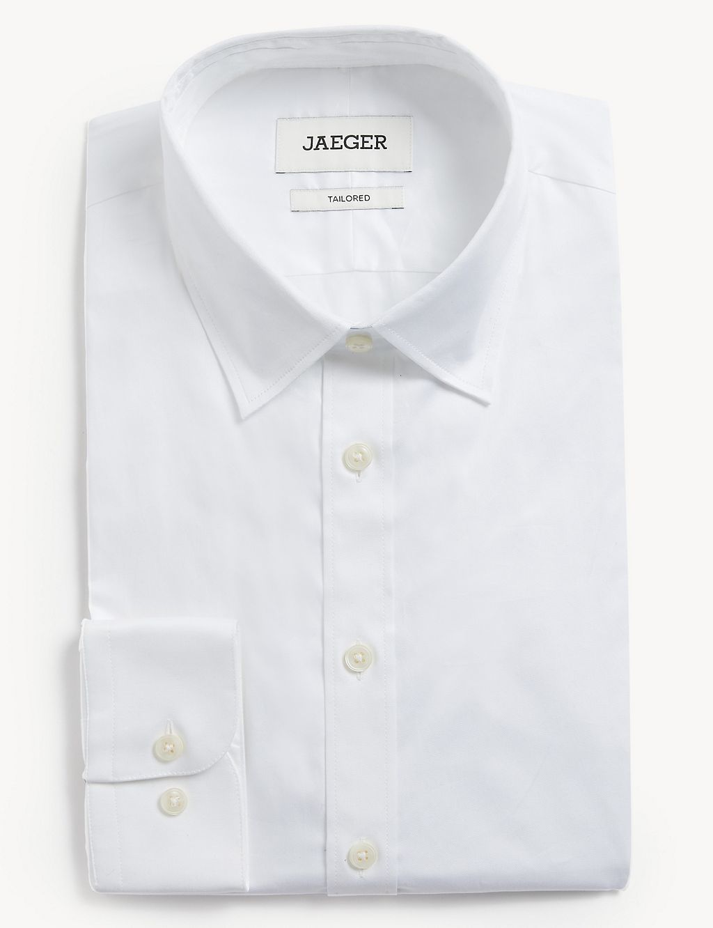 Tailored Fit Pure Cotton Twill Shirt 1 of 7