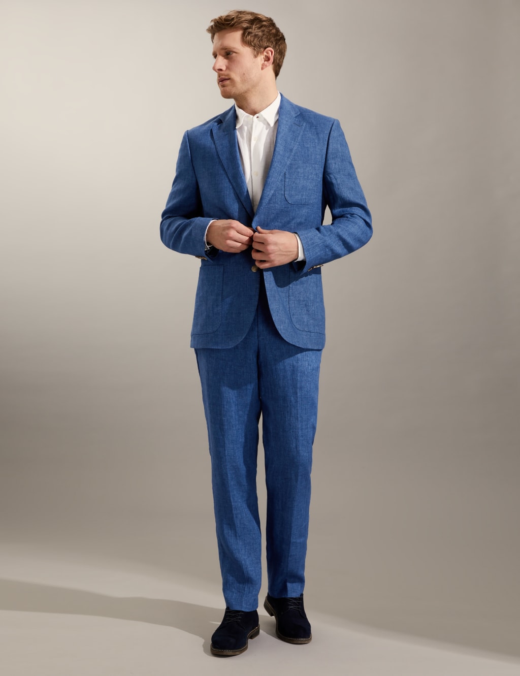 Tailored Fit Pure Linen Jacket