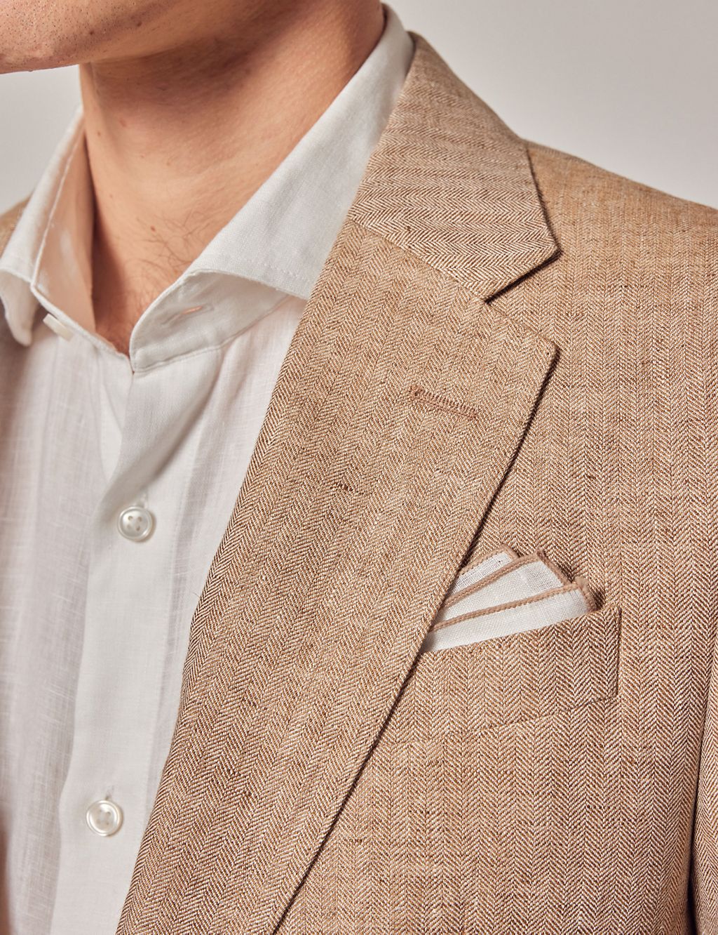 Tailored Fit Pure Linen Suit Jacket 5 of 9