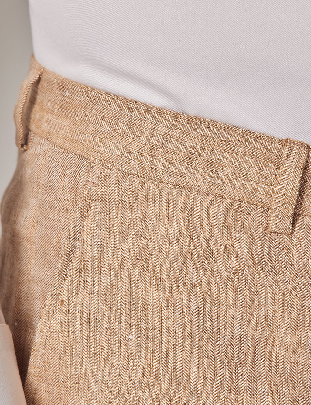 Tailored Fit Pure Linen Suit Trousers 2 of 5