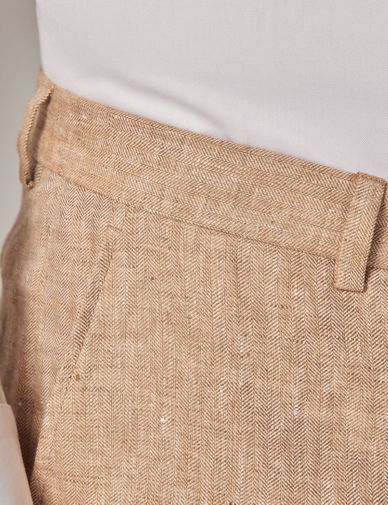 Tailored Fit Pure Linen Suit Trousers 3 of 5