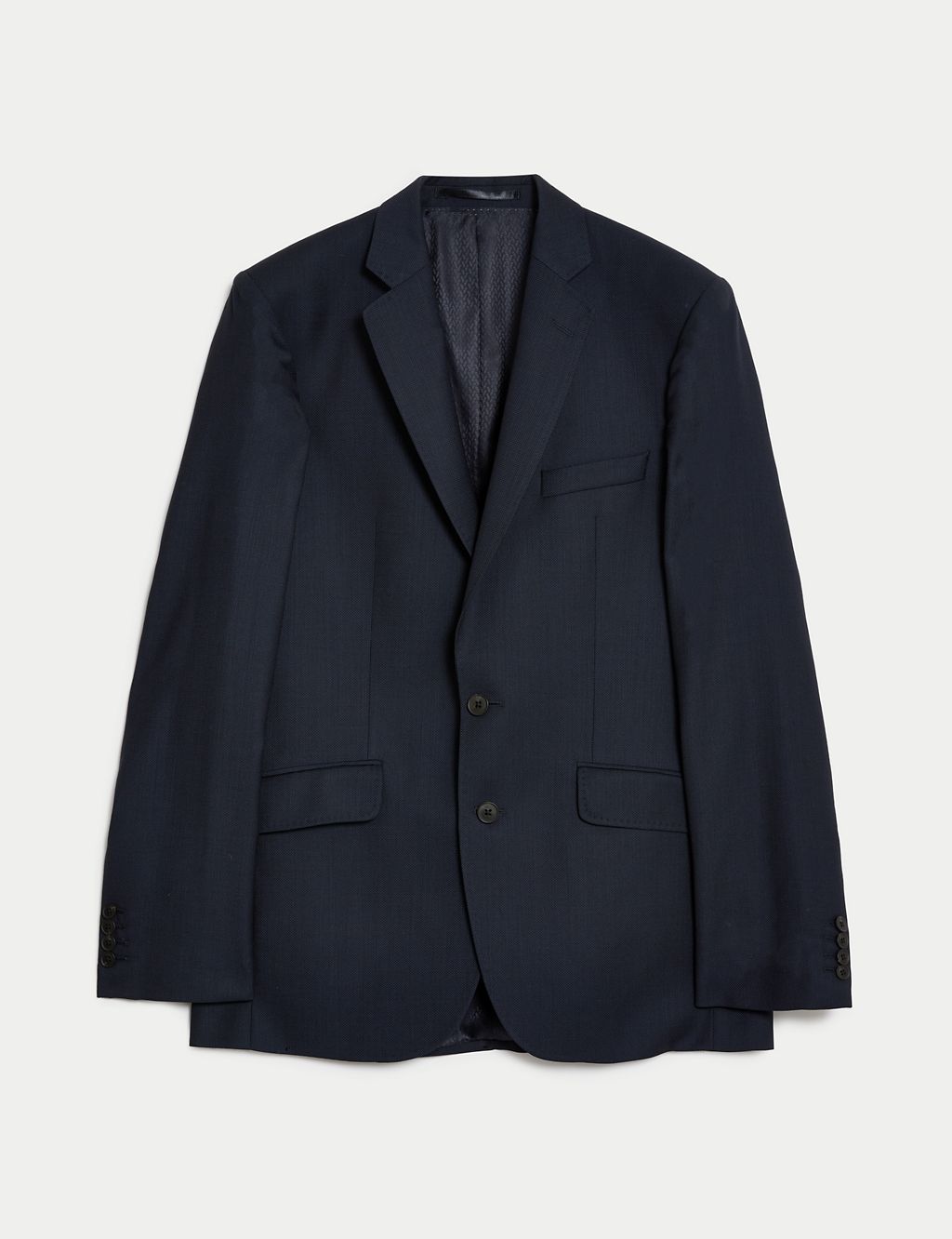 Tailored Fit Pure Wool Birdseye Jacket | JAEGER | M&S