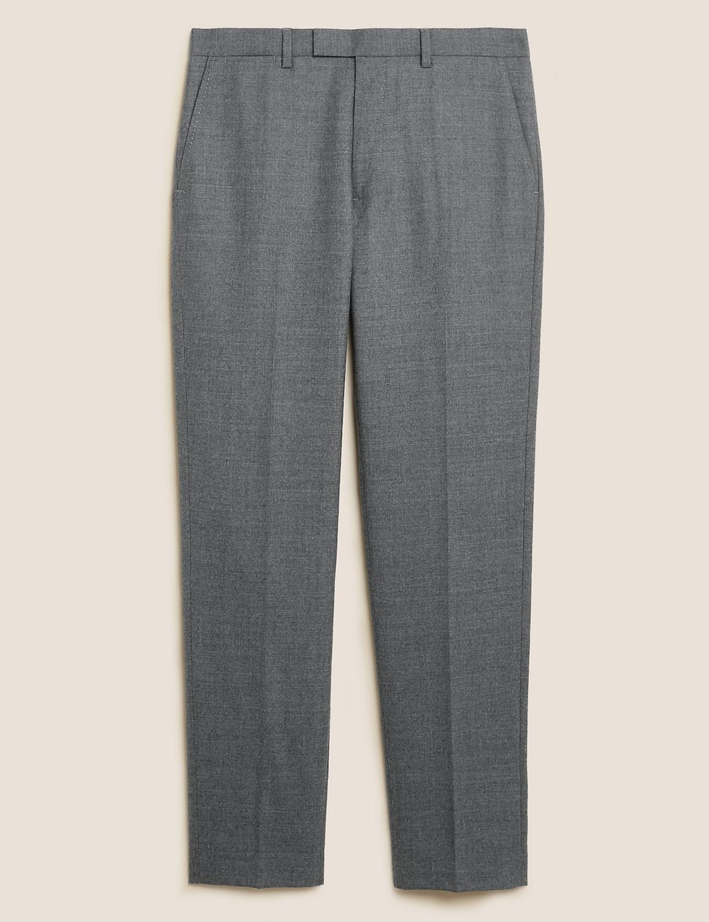Tailored Fit Pure Wool Flannel Trousers 7 of 7