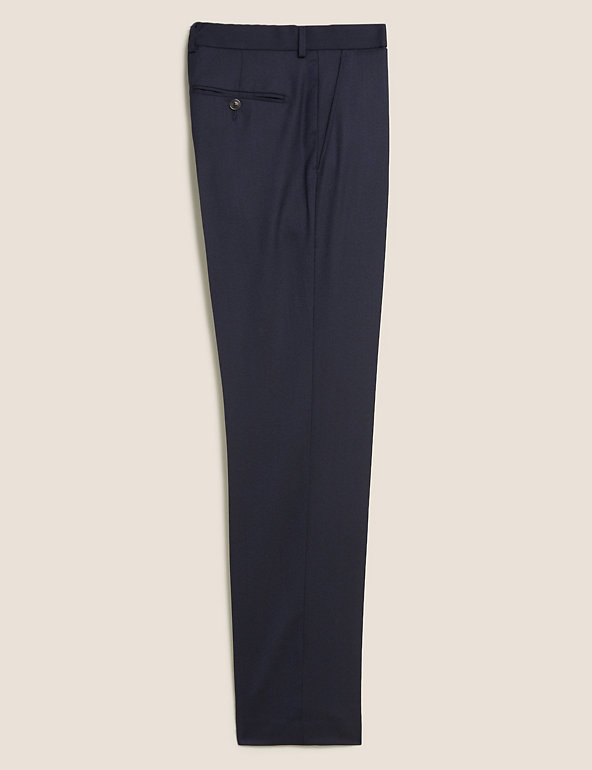 New Ex M&S Mens Navy Office Trouser Tailored Fit Flat Front Size 32-42 RRP £29.5 
