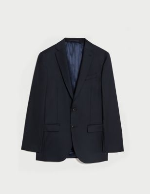 Tailored Fit Pure Wool Suit Jacket Image 2 of 10