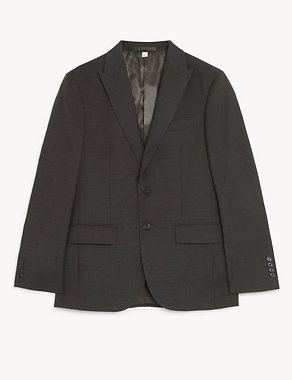 Tailored Fit Pure Wool Textured Suit Jacket Image 2 of 9