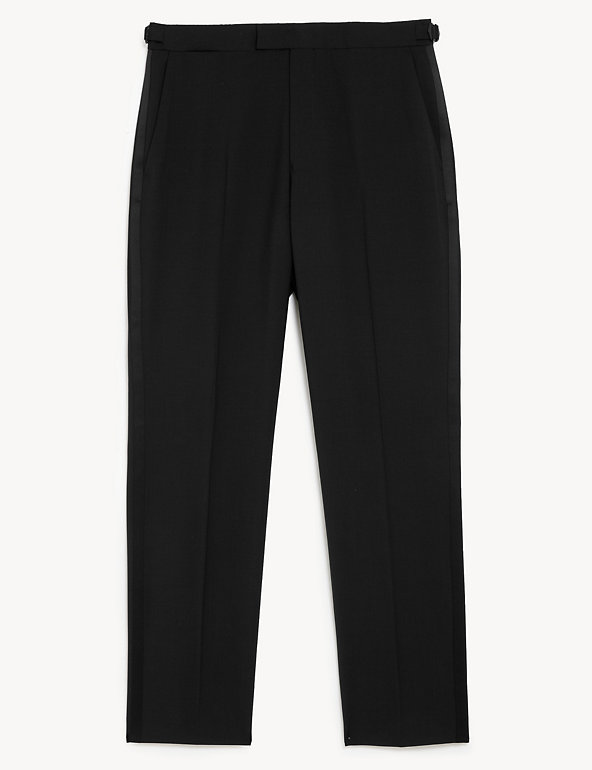 Tailored Fit Pure Wool Trousers Image 1 of 2