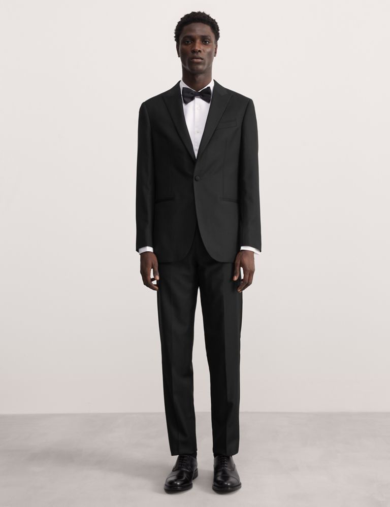 Tailored Fit Pure Wool Tuxedo Jacket 5 of 9