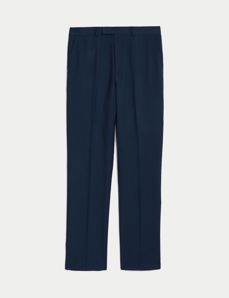 Tailored Fit Pure Wool Twill Trousers 1 of 2