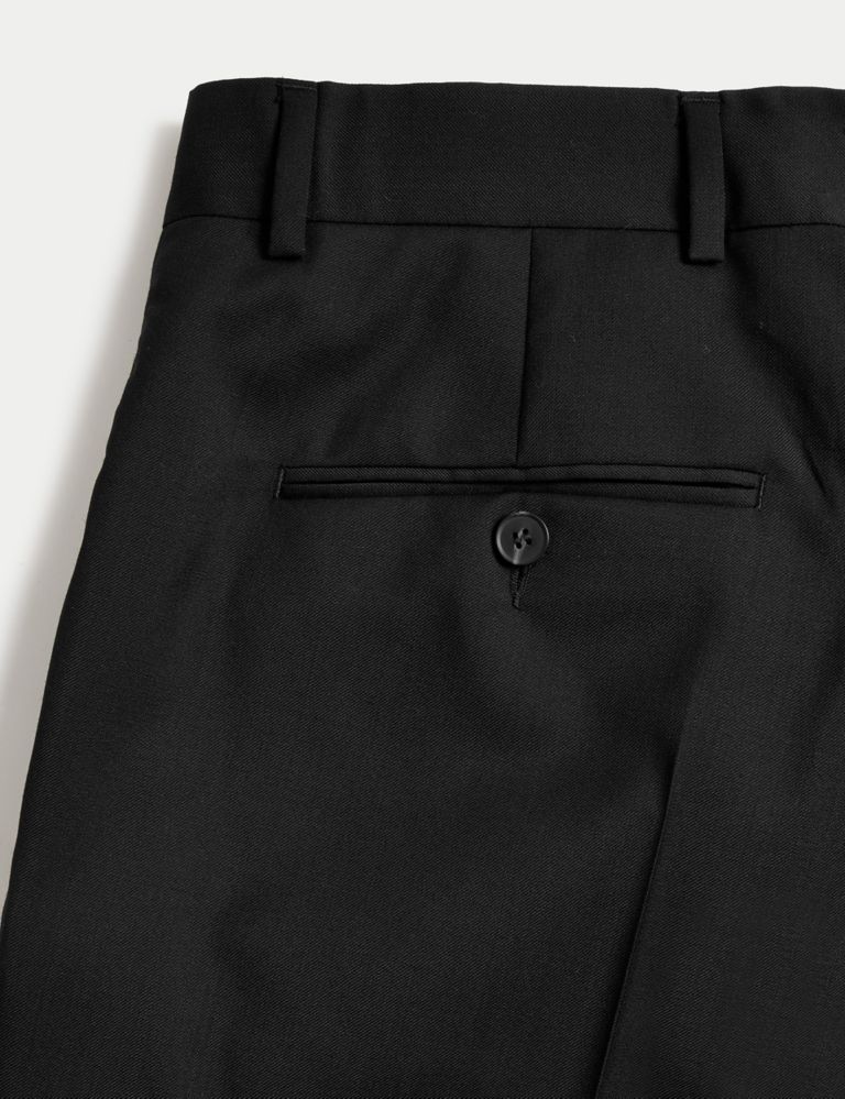 Tailored Fit Pure Wool Twill Trousers 4 of 5