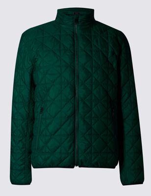 Tailored Fit Quilted Bomber Jacket Image 2 of 5