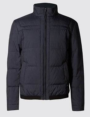 Tailored Fit Quilted Bomber Jacket with Stormwear™ Image 2 of 7