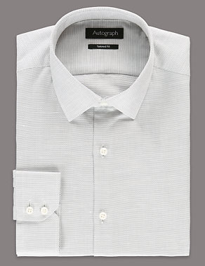 Tailored Fit Shirt with Linen Image 2 of 6