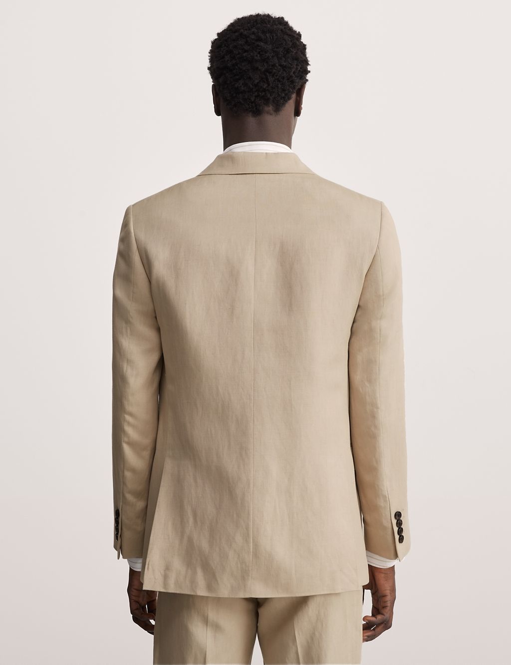 Tailored Fit Silk & Linen Blend Suit Jacket 4 of 10