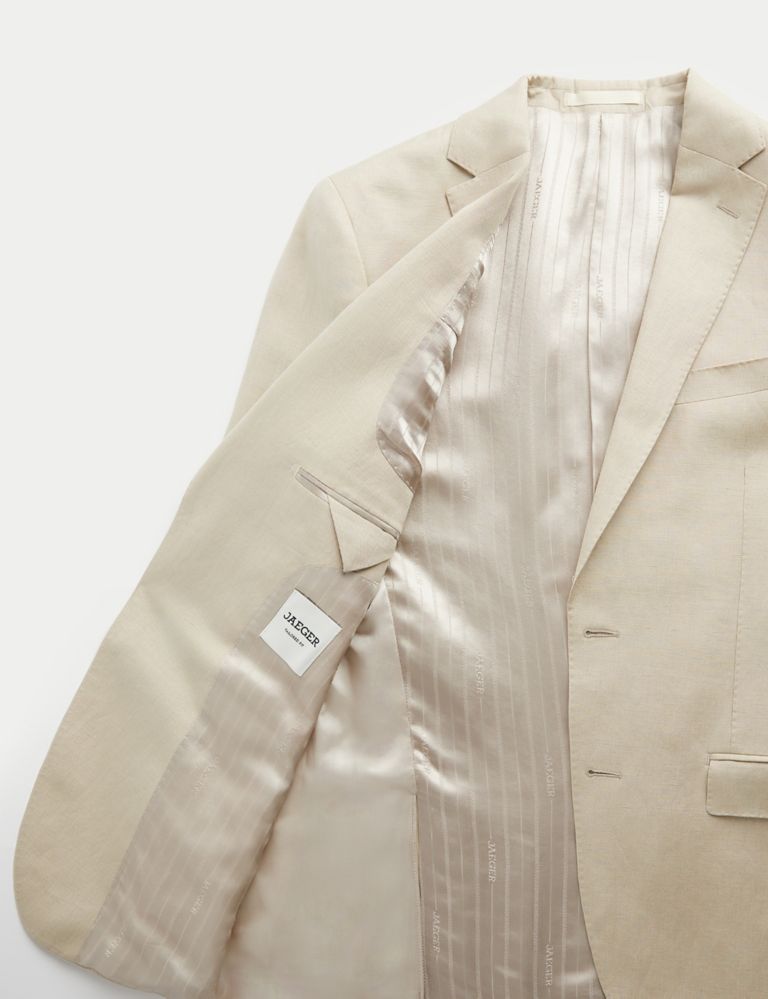 Tailored Fit Silk & Linen Blend Suit Jacket 10 of 10