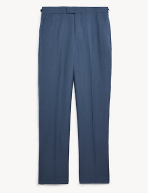 Tailored Fit Silk And Linen Trousers Image 2 of 7