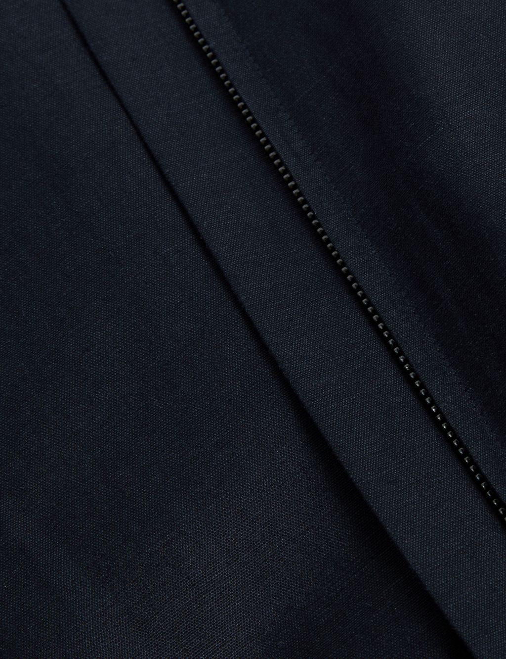Tailored Fit Silk Linen Blend Harrington Jacket 5 of 8