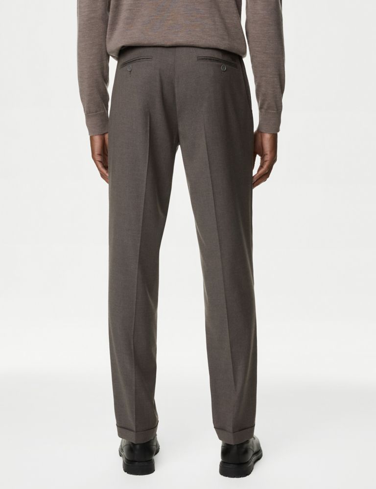 Tailored Fit Single Pleat Trousers 5 of 6