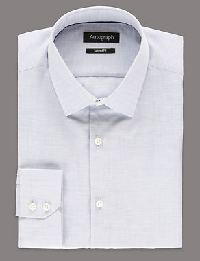Tailored Fit Slub Shirt with Linen Image 2 of 6