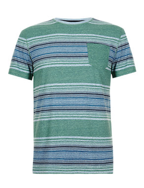 Tailored Fit Striped T-Shirt Image 2 of 3