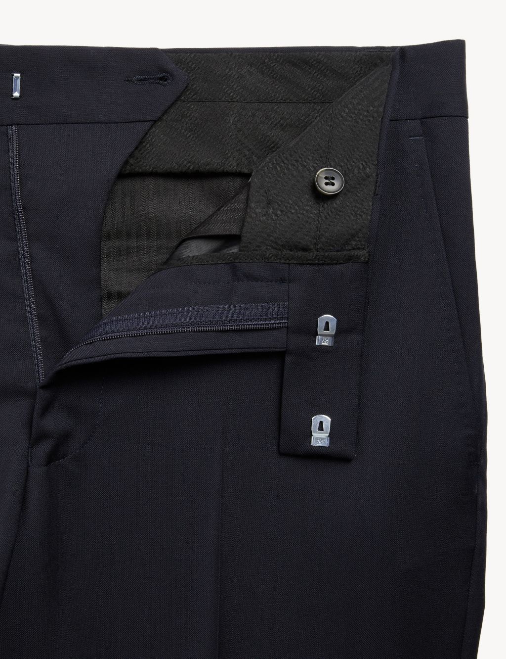 Tailored Fit Super 100s Pure Wool Trousers | JAEGER | M&S