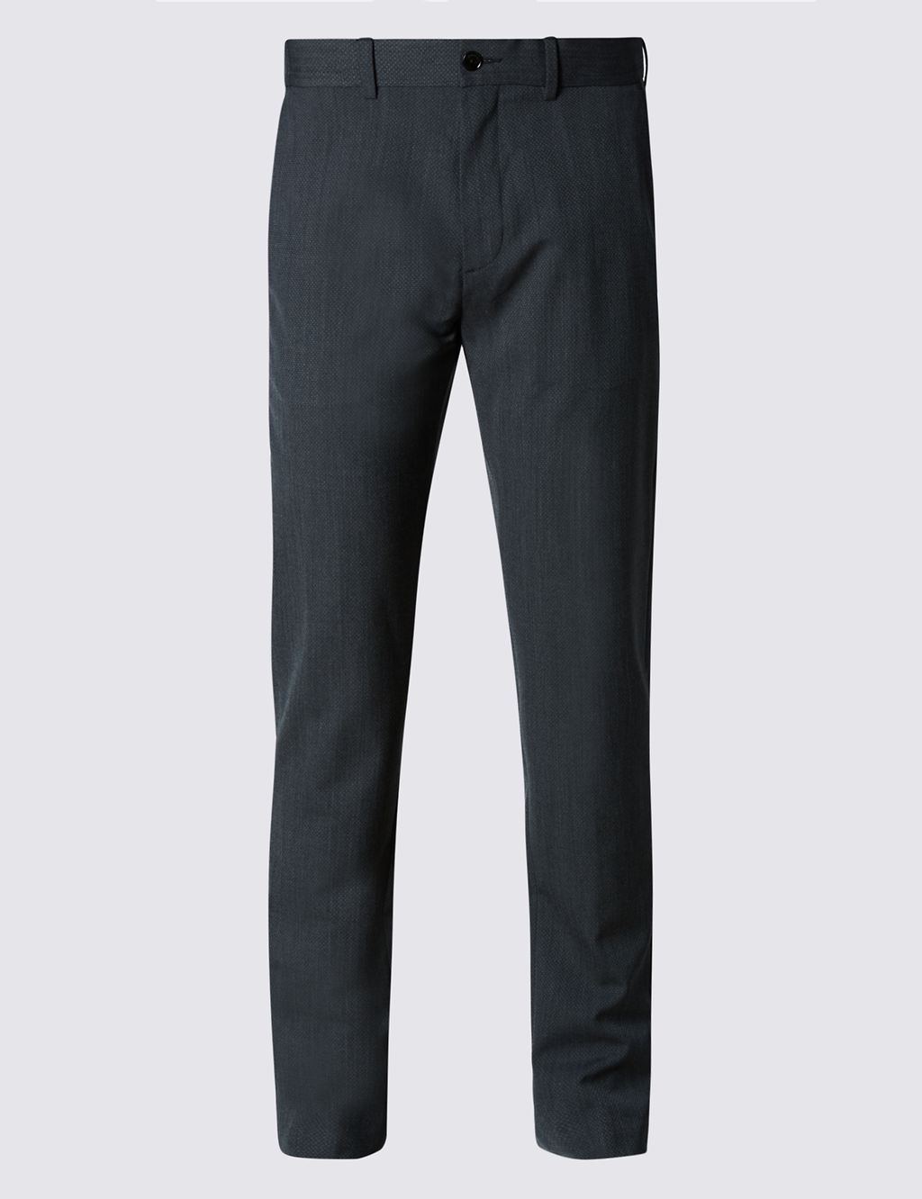 Tailored Fit Textured Chinos with Wool 1 of 3