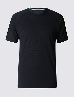 Tailored Fit Textured Crew Neck T-Shirt Image 2 of 4