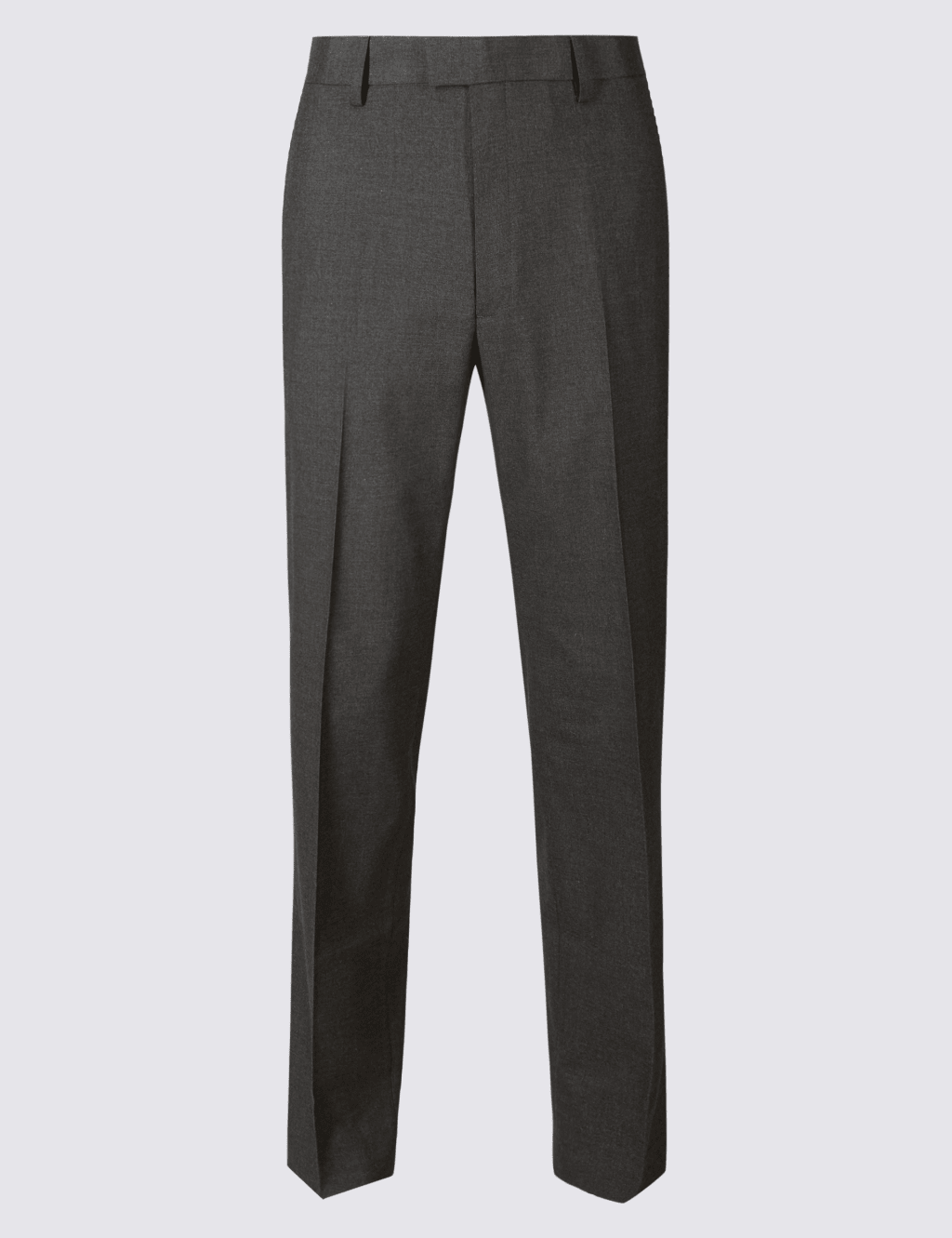 Tailored Fit Textured Flat Front Trousers 1 of 5