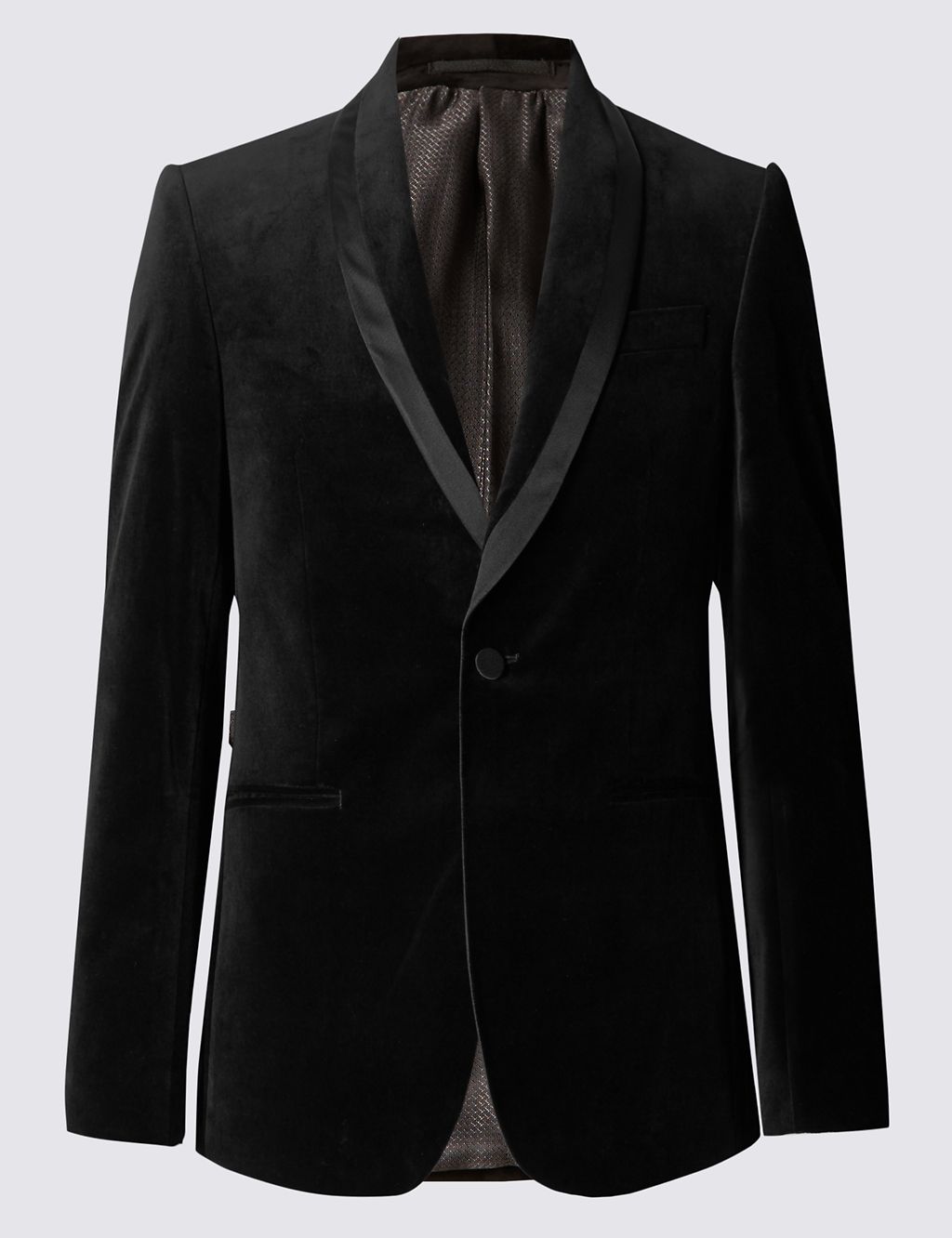 Tailored Fit Velvet Jacket 1 of 7