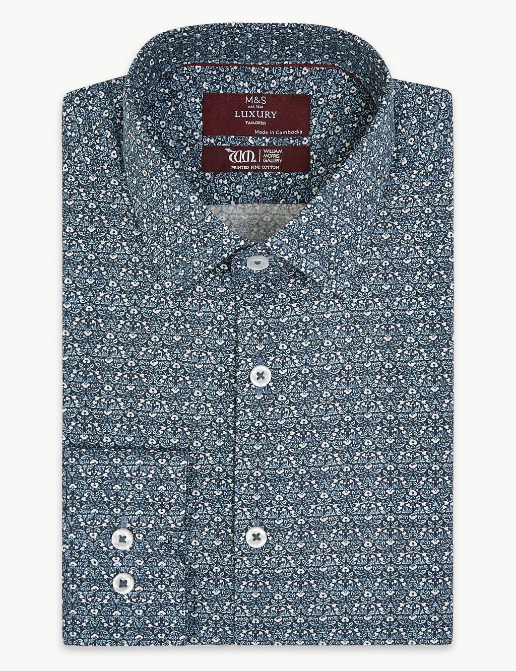Tailored Fit William Morris Print Shirts 1 of 4