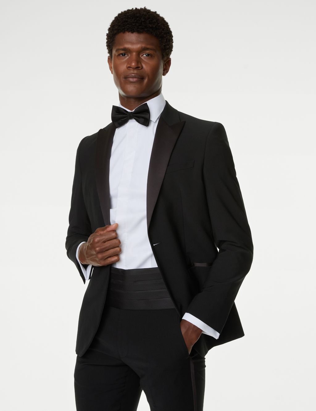 Tailored Fit Wool Blend Tuxedo Jacket 3 of 8
