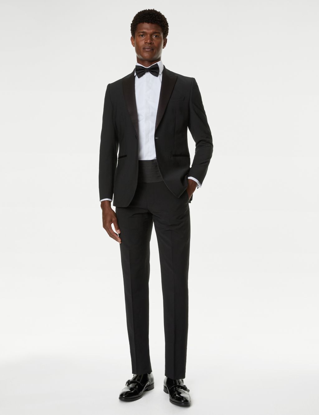 Tailored Fit Wool Blend Tuxedo Jacket 8 of 8