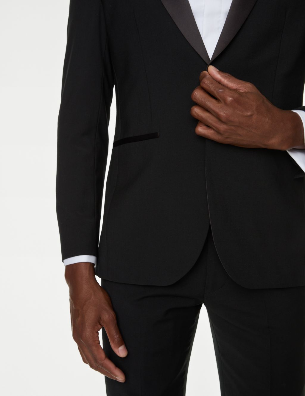 Tailored Fit Wool Blend Tuxedo Jacket 5 of 8
