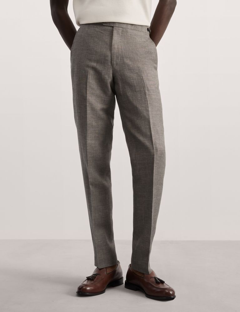 Tailored Fit Wool Rich Suit Trousers 1 of 8