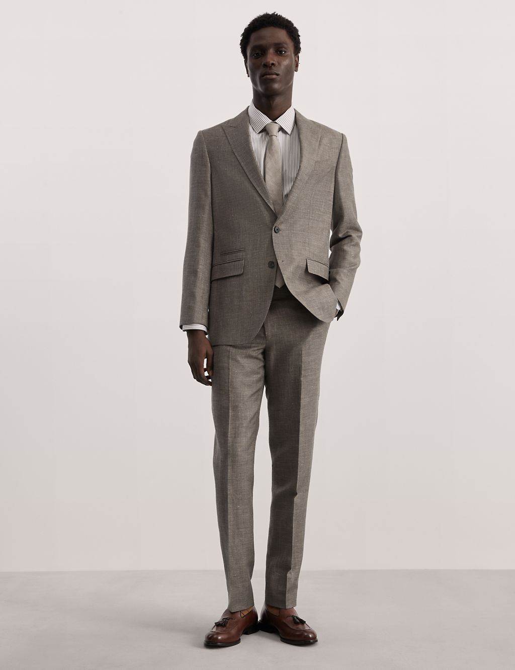 Tailored Fit Wool Rich Suit Trousers 6 of 8