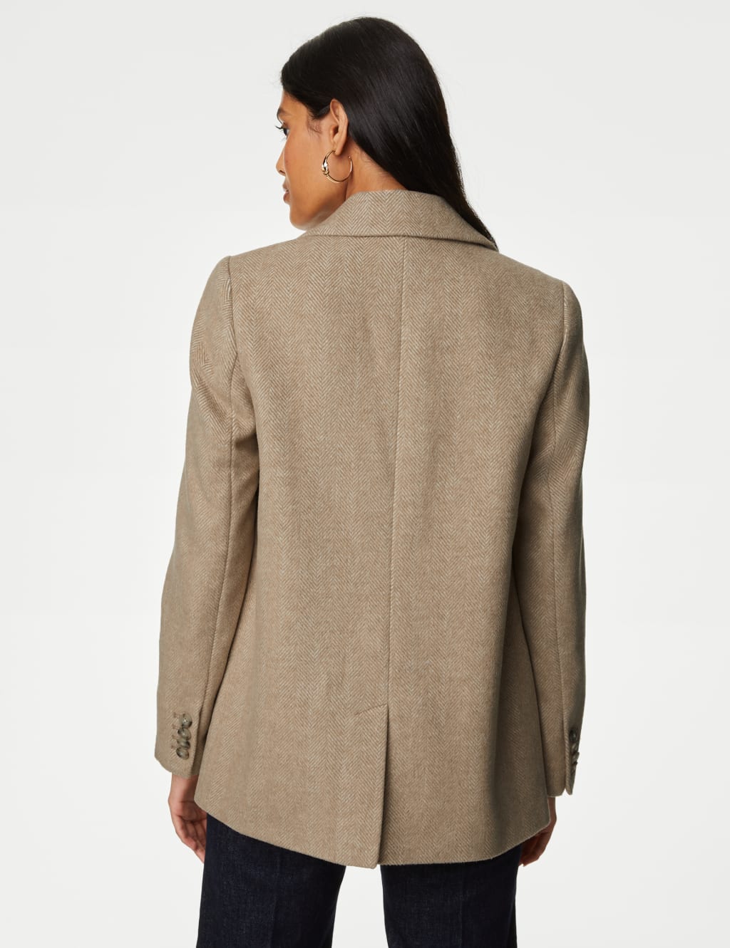 Marks and spencer herringbone coat sales