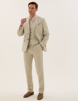 m&s mens linen suits