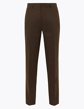 Tailored Italian Linen Miracle™ Trousers Image 2 of 6