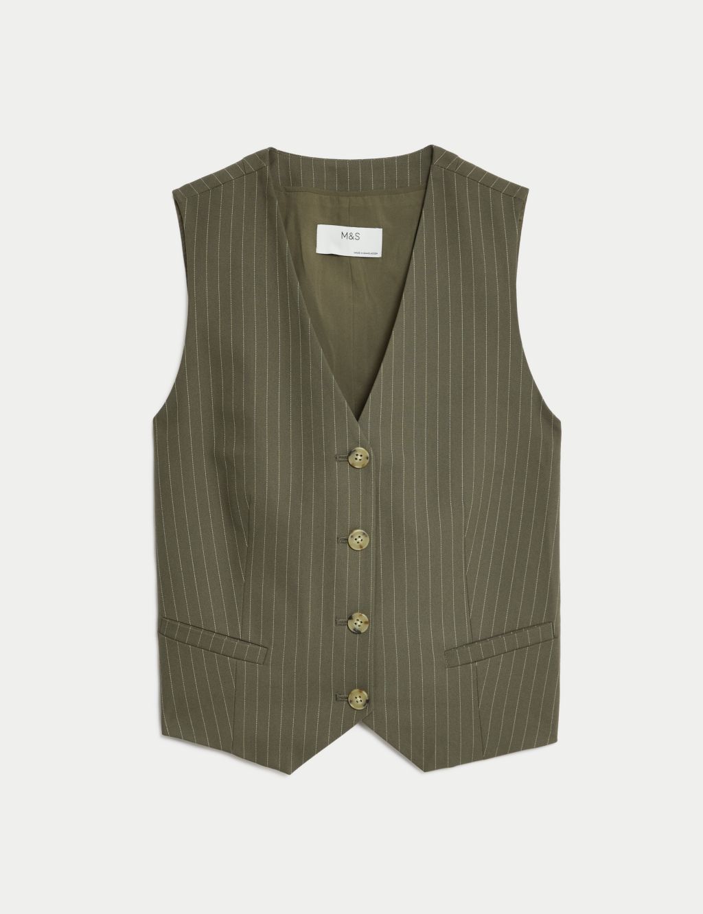 Tailored Pinstripe Waistcoat | M&S Collection | M&S