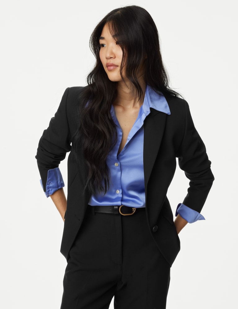 Marks and spencer ladies navy blazer hot sale