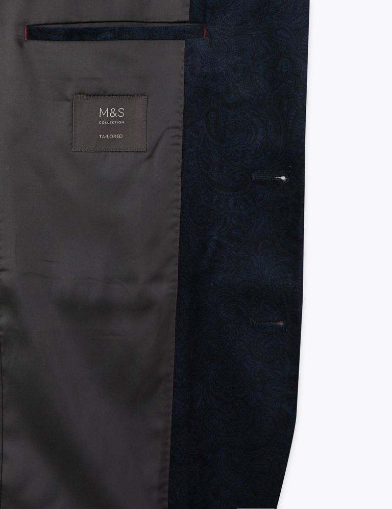 Tailored Velvet Printed Jacket 6 of 7