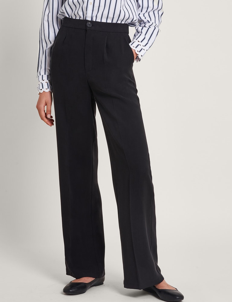 Tailored wide leg trousers hot sale
