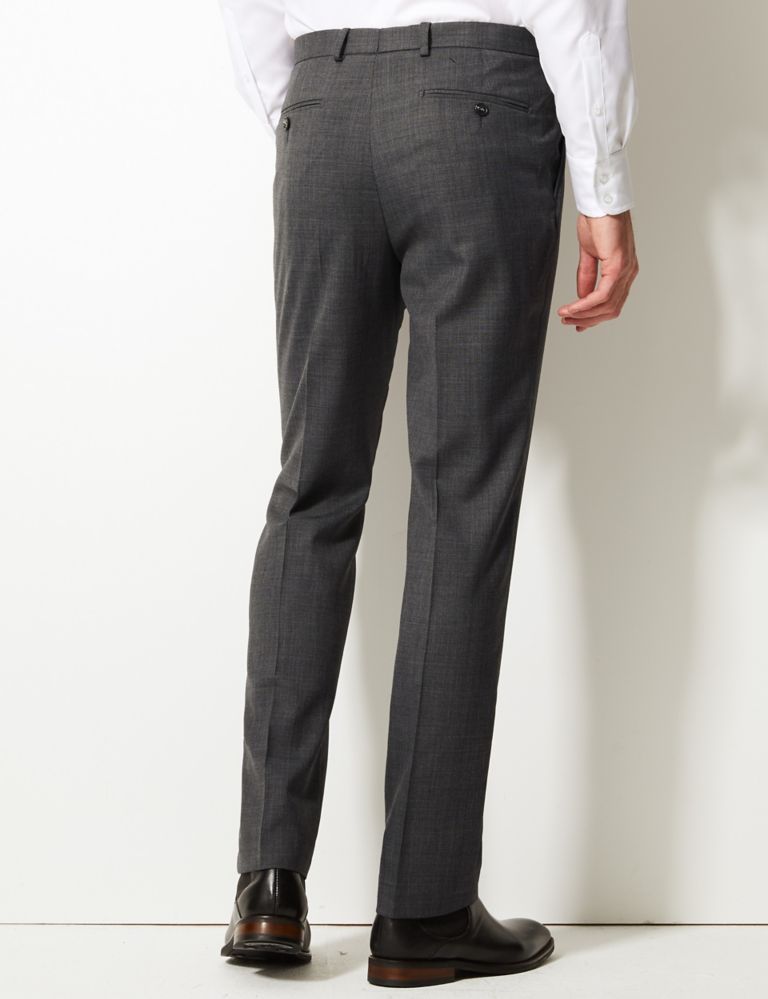 Tailored Wool Blend Single Pleated Trousers 4 of 5
