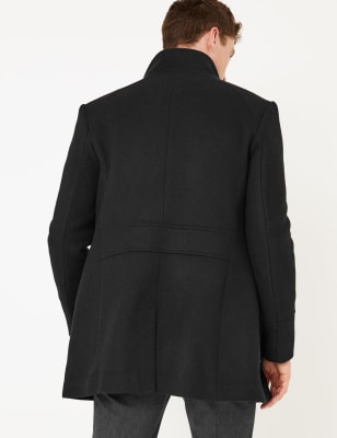 M&s collection wool deals blend double breasted coat